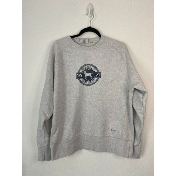 The black dog‎ tavern medium grey oversized sweatshirt pullover casual - Picture 1 of 7